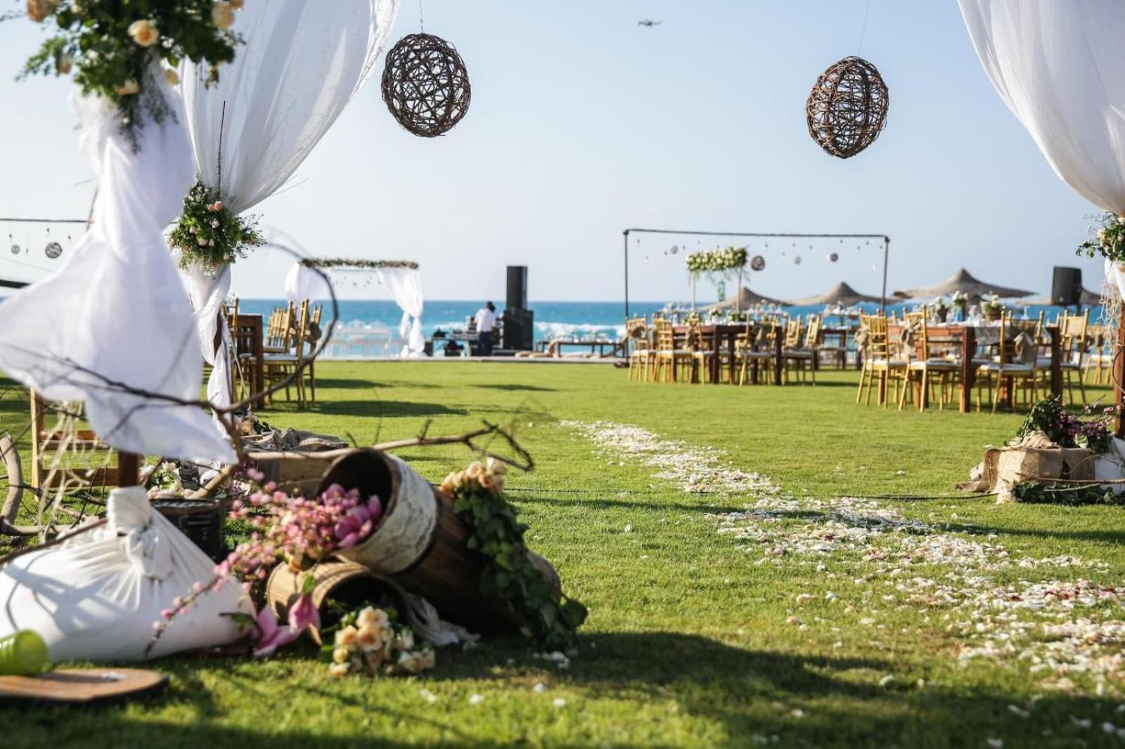 Borg El Arab Beach Resort Exterior photo Wedding at the beach